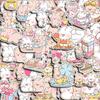 50 Sheets Happy Rabbit Cartoon Journal Stickers - Cute DIY Phone Decor