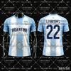 2026/27 Argentina Fan Commemorative Soccer Jersey Quick Dry Breathable Comfortable Soccer Sportswear Shirt for Kids and Adults