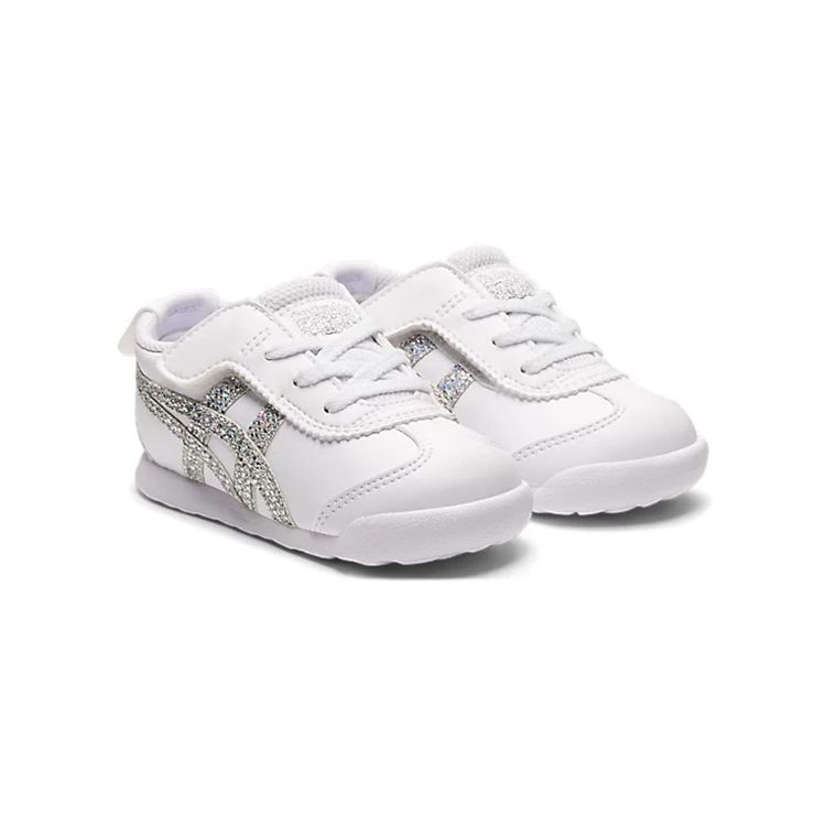 Onitsuka Tiger Mexico 66 Comfortable Durable Shock Absorbing Low Top Sports Casual Shoes Baby sneaker Silver 1184A173-101