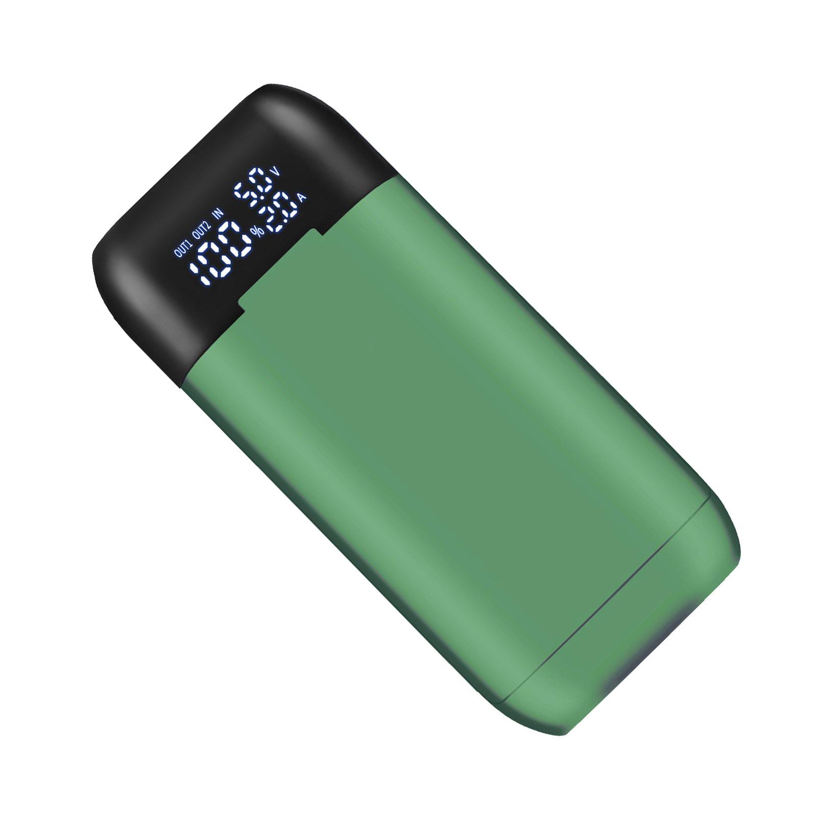 

Высокоэффективный Power Bank для зарядки аккумуляторов 21700/20700/18700/18650 со светодиодным экраном состояния зелёный