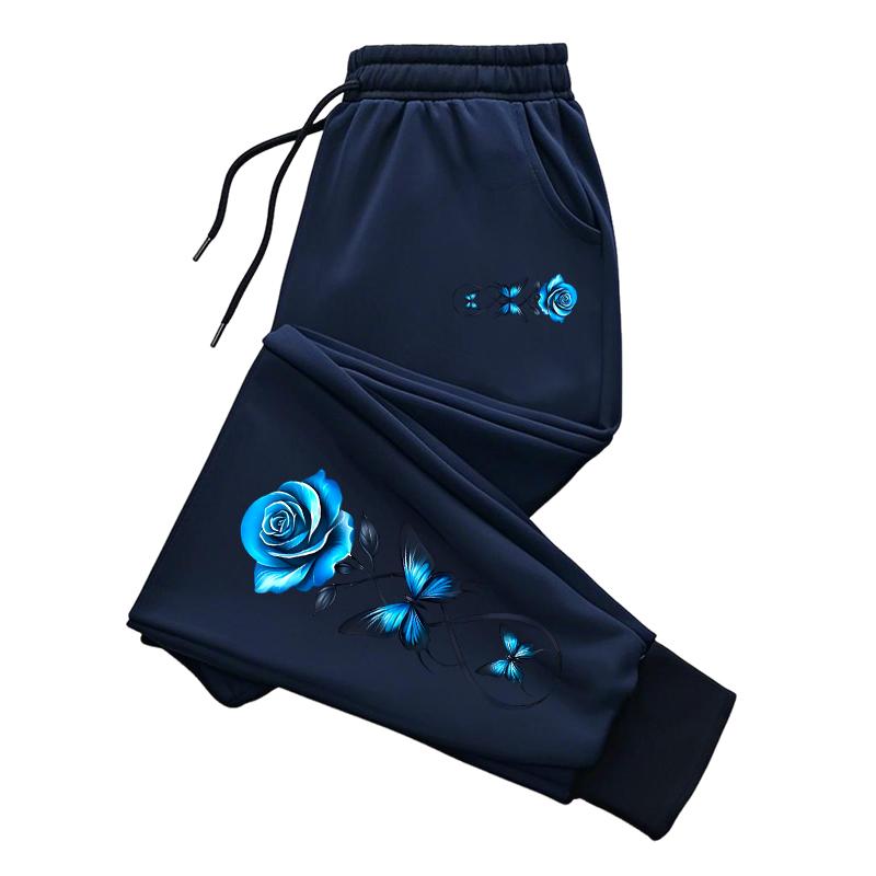 Arrival Women's Trousers Fashion Flower Print Sweatpants Home Outdoor Comdort Sporty Casual Versatile Jogging Pants