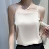 Spring-Summer Silk Satin One-Shoulder Slim Fit Camisole for Women