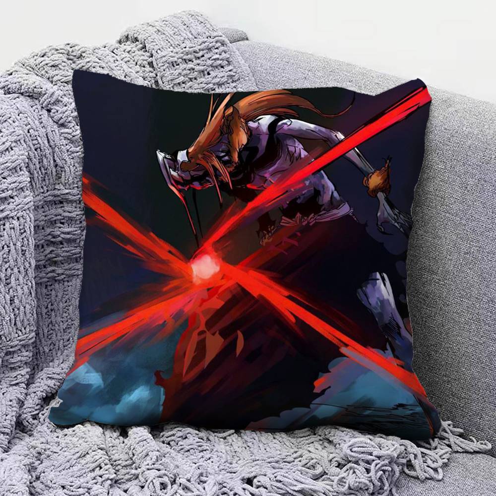 Bleach Ichigo Kurosaki Sosuke Byakuya Kuchiki Ulquiorra Rukia Pillow Covers Home Sofa Cushion Covers and Aecorative Custom