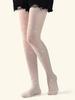 1 Pair Thin Silk Stockings Polka Dot Star Jacquard Pantyhose Sexy Anti-hook Silk Female Socks