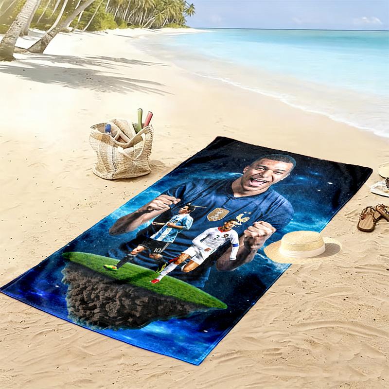 Cristiano Ronaldo: Asciugamano da spiaggia Legend Football Portatile per viaggi Campeggio all'aperto Asciugamano da bagno ad asciugatura rapida Assorbente Asciugamano da piscina all'aperto