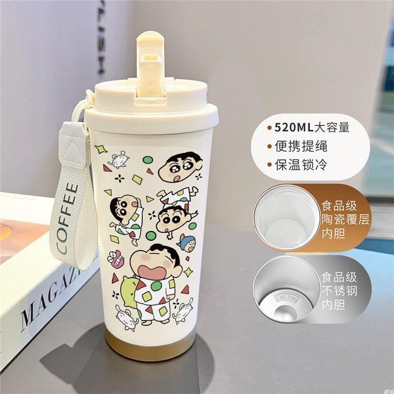 Cartoon Xiaoxin Thermos Cup 111 Stainless Steel Student High Value Office Coffee Cup Large Capacity Water Cup