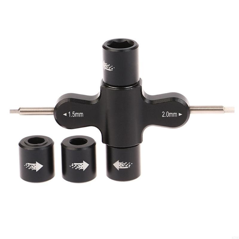H7EE Aluminum Alloy Ratchet Wrench Spanner for Precise Hexagonal Screw Socket Adaptation Installation Removal In DIY Projects
