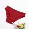 Cotton Underwear for Women Low Rise Ribbed Cheeky Bikini Panties Breathable High Cut Sexy Hipster Briefs