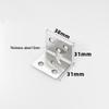 90° L-Shaped Stainless Steel Angle Bracket for Furniture and Shelves