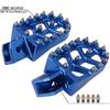 AnXin Motorcycle Foot Pegs Footpeg Pedals FootRest for PW50 1981- PW80 1983-2006 Pit Dirt Bike Blue