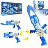 Three Mode Mini Force Transformation Sword Toys with Sound and Light Action Figures MiniForce X Deformation Weapon Gun Toy
