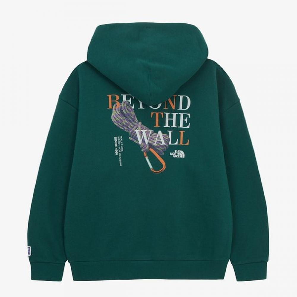 The North Face Men S Carabiner Hoodie Dark Green Nm5pr55c DARK GREEN/090