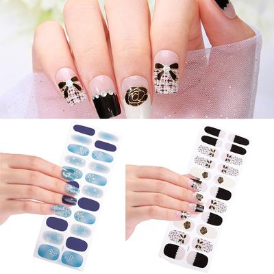 Farbverlauf-Nagelaufkleber, komplette Nagelkunstaufkleber, selbstklebende Nagelkunst-Aufkleberstreifen für DIY-Nagelkunst-Dekorationen