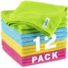 MR.SIGA Microfiber Cleaning Cloth (approximately 3232cm) Color 4 Colors 3 Pieces Each (total 12 Pieces)
