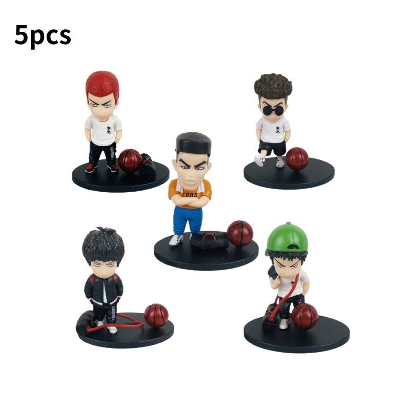 The 5pcs First Slam Dunk Role Pvc Toy Model Desktop Decoration Gift Christmas