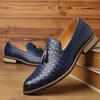 Fashion Men Leather Casual Shoes Checkered Man Loafers Coiffeur Leather Shoes Fashion Driving Mens Shoes Sapato Social Masculino