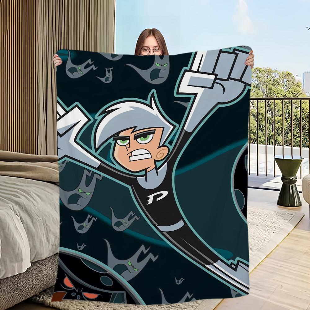 Cartoon D-Danny P-Phantoms Blanket Skin Friendly Comfort Warm Soft Plush Blanket Suitable Sofa Living Room Office Bedroom