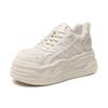 Thick-soled Leather Little White Shoes Women's 7cm Height Increase 2025 Autumn and Winter New Casual Fashion Board Shoes Soft-soled Muffin Shoes