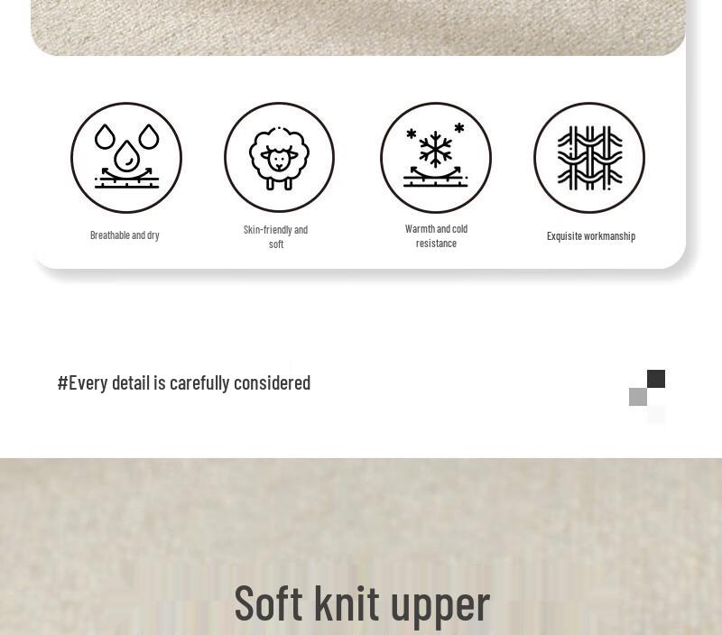 Men's Warm Fleece-lined Cotton Slippers