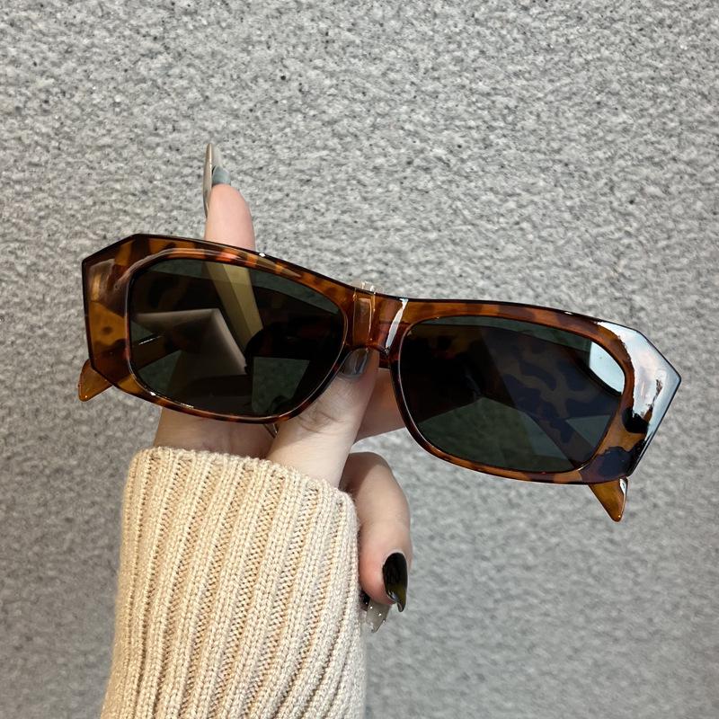 Trendy Retro European-American Polygonal Sunglasses for Women - Street Style Fashion