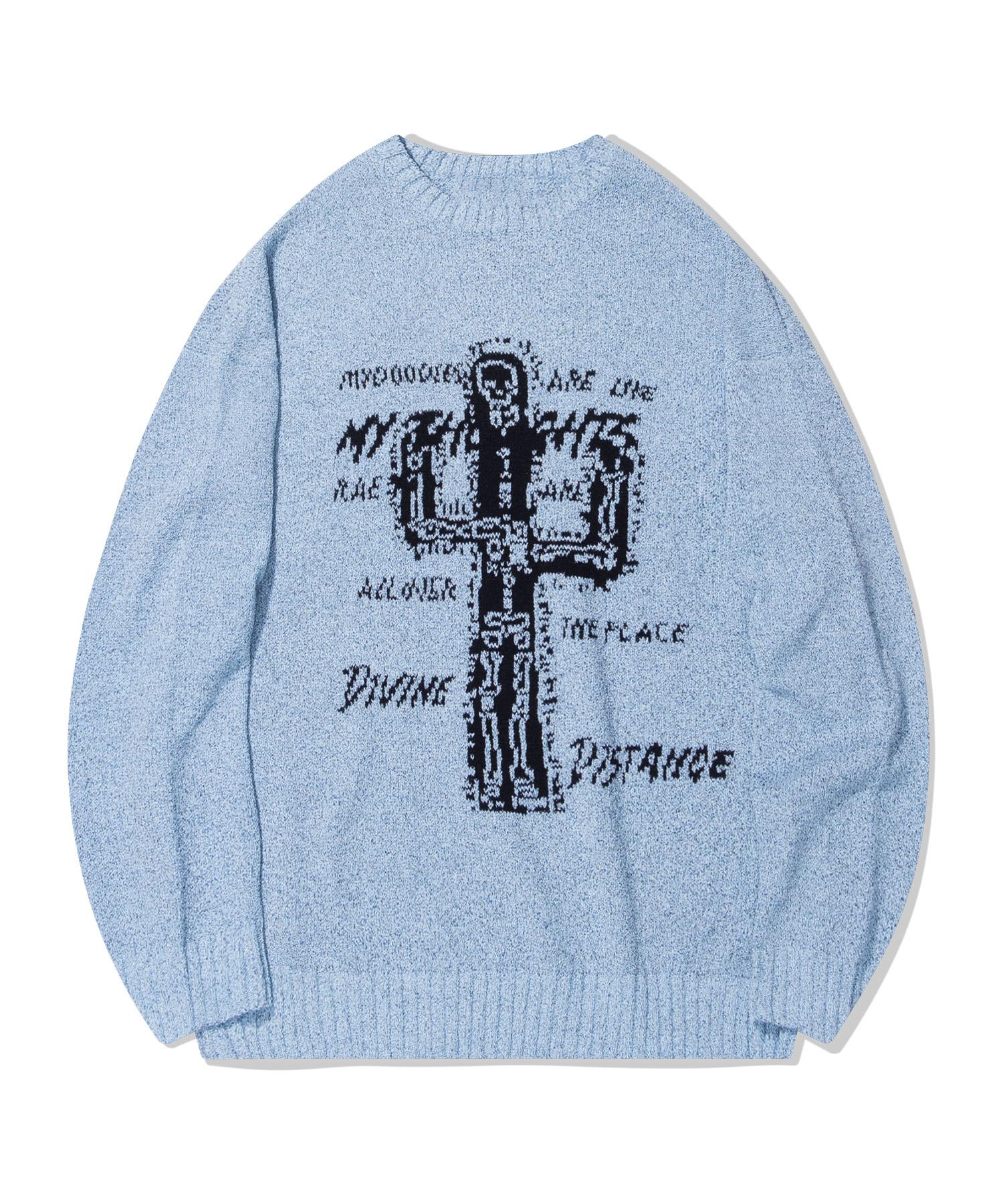 Divine Distance Cactus Knit [Sky Blue] L
