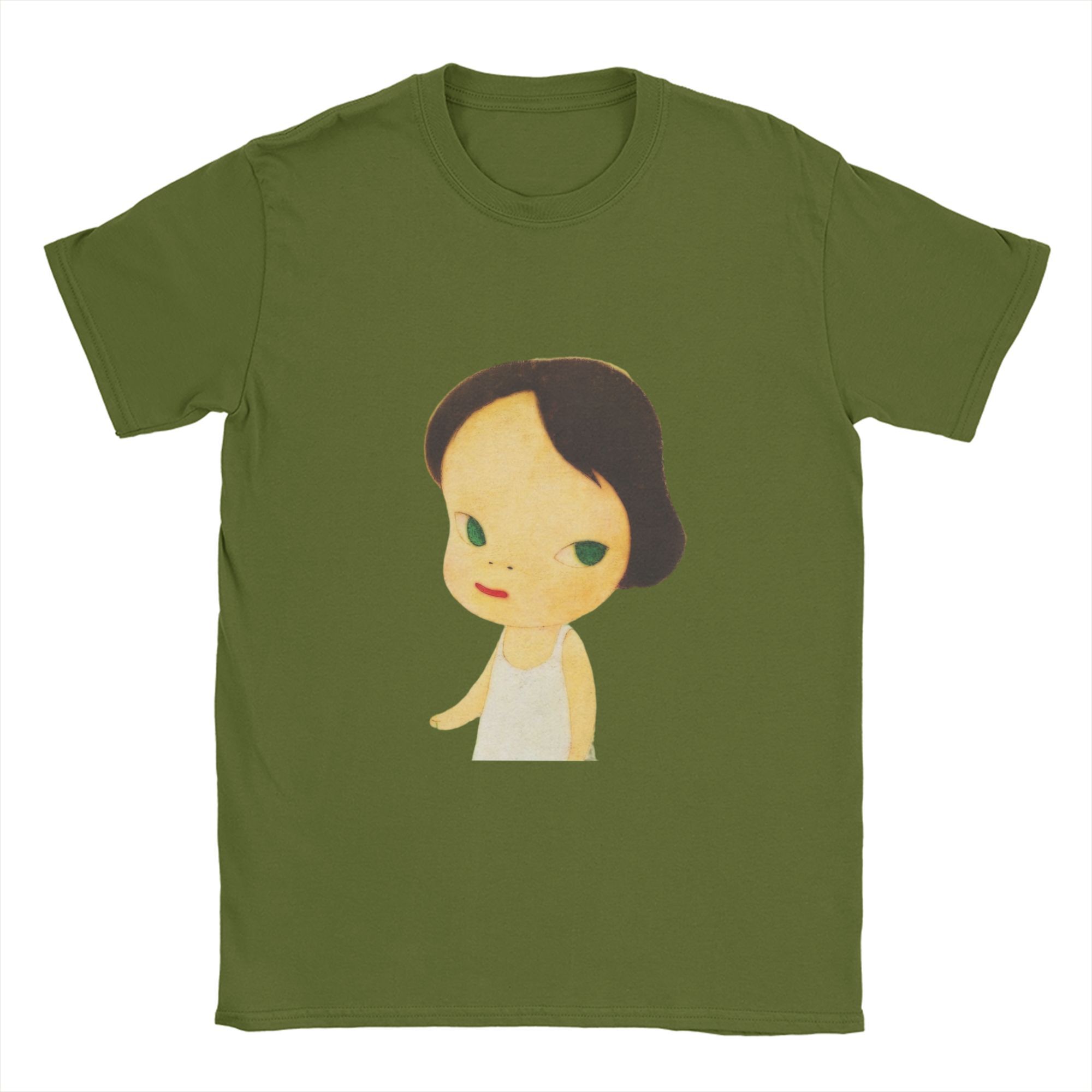 

Yoshitomo Nara Men s T Shirts Vintage Tees Short Sleeve Crewneck T-Shirts 100% Cotton New Arrival Clothing 4XL
