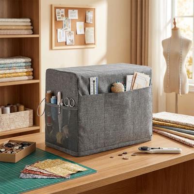 Scratch-proof Sewing Machine Cover With Pockets Machine Pockets  For Sewing Machine