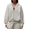 Sweatshirts Women's Sail White/Sail White Hooded Moderate Cardigan HV0323-133