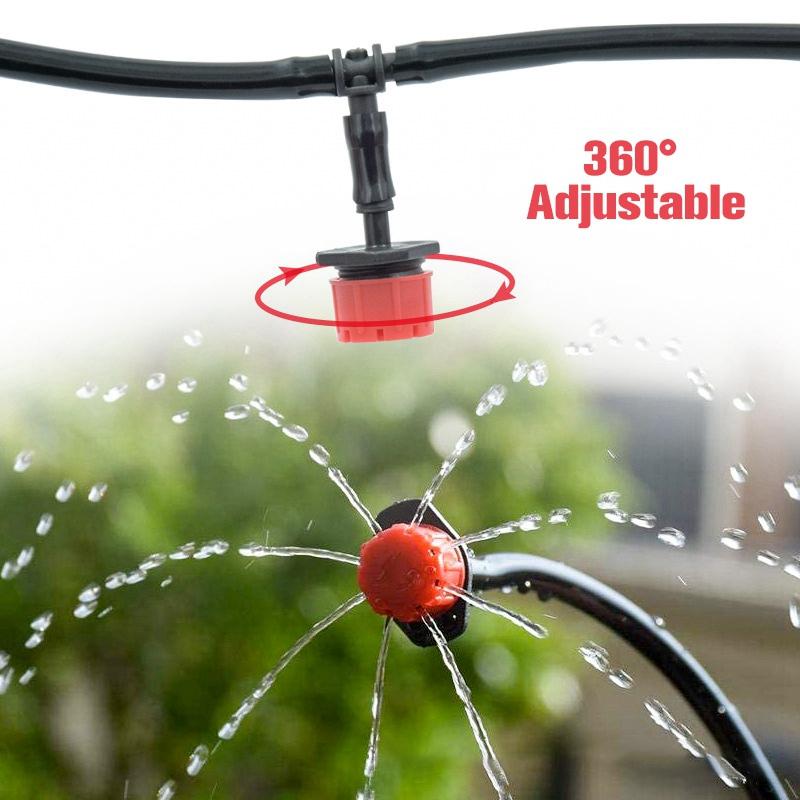 5-50m Drip Irrigation System Greenhouse Automatic Watering Kits Garden Hose Micro Drip Watering Kits with Adjustable Drippers