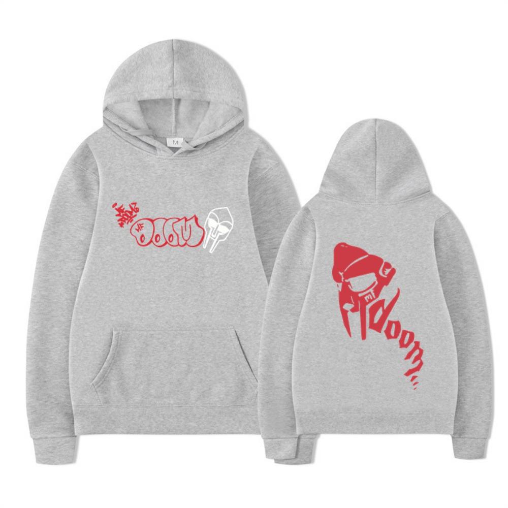 2024 Ny DOOM-hettegenser med trykk og grenseoverskridende mønster i europeisk størrelse for menn og kvinner, hettegenser med trykk og mønstre, høst-/vinterhettegenser