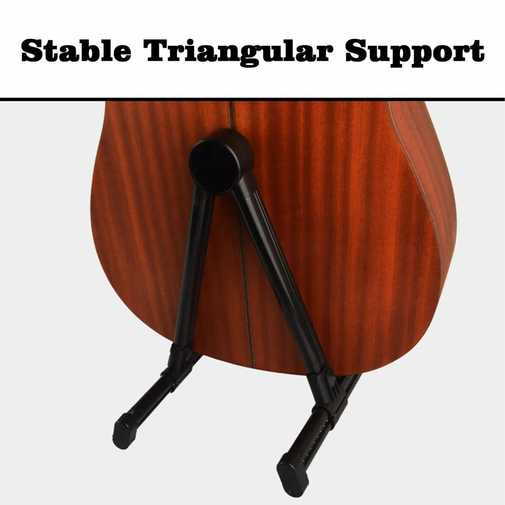 Guitar Stand Folding A Frame Floor Universal ABS for Acoustic Classical Electric Bass Guitars Banjo Ukulele Portable