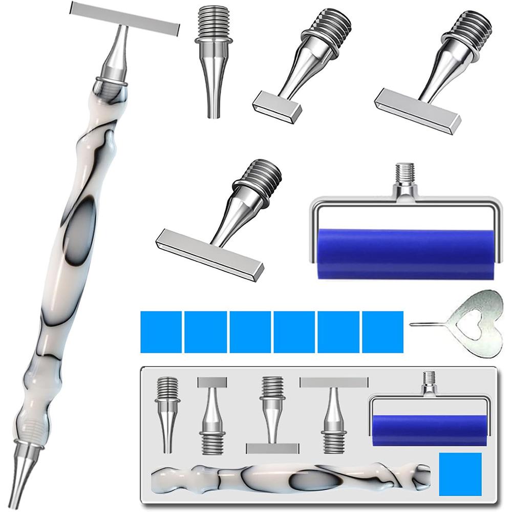 

New Diamond Art Pen For Adult, With 1,3,6,9 Stainless Steel Nibs, Ergonomic Diamond Art Pen, 5D Diamond Painting Pens Tools