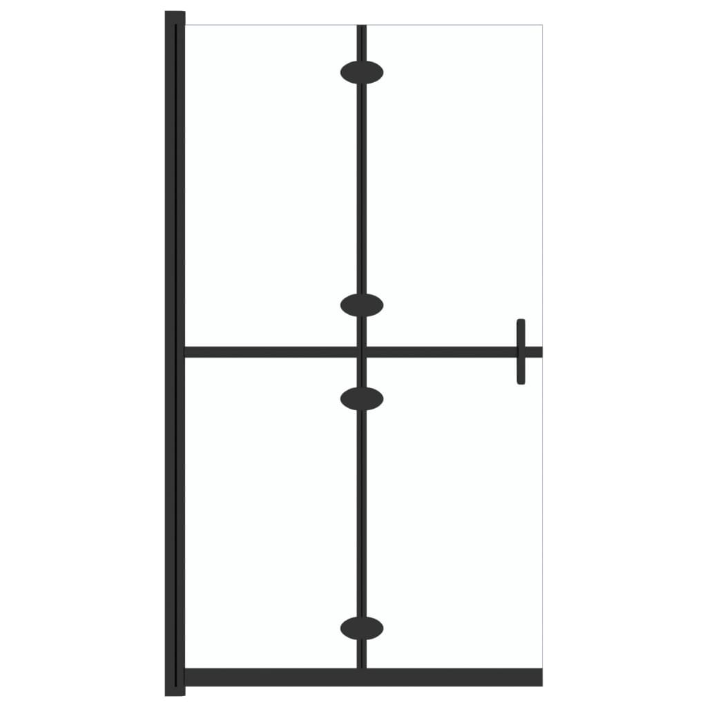Faltbare begehbare Duschwand Transparentes ESG-Glas 100 x 190 cm