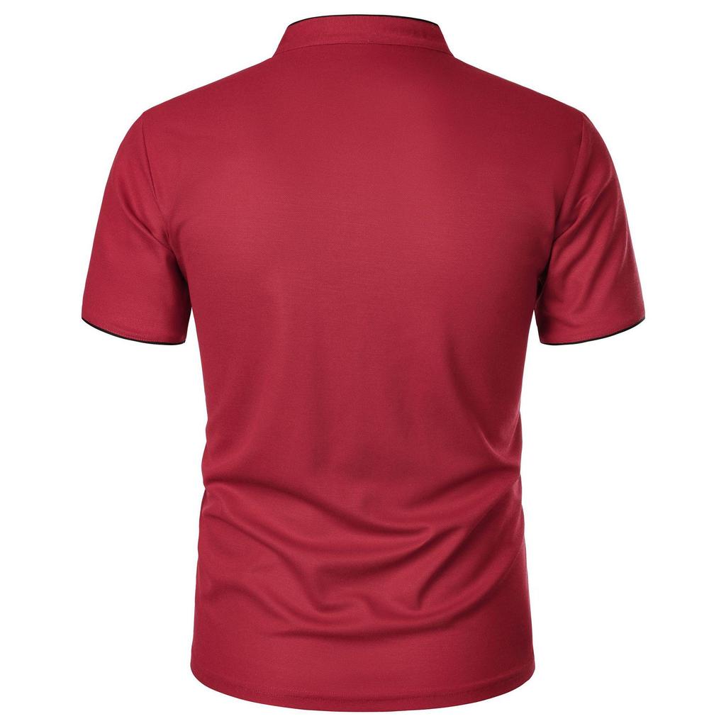 New Men's Fashion Slim Fit Short-Sleeve Solid Color Summer T-Shirt