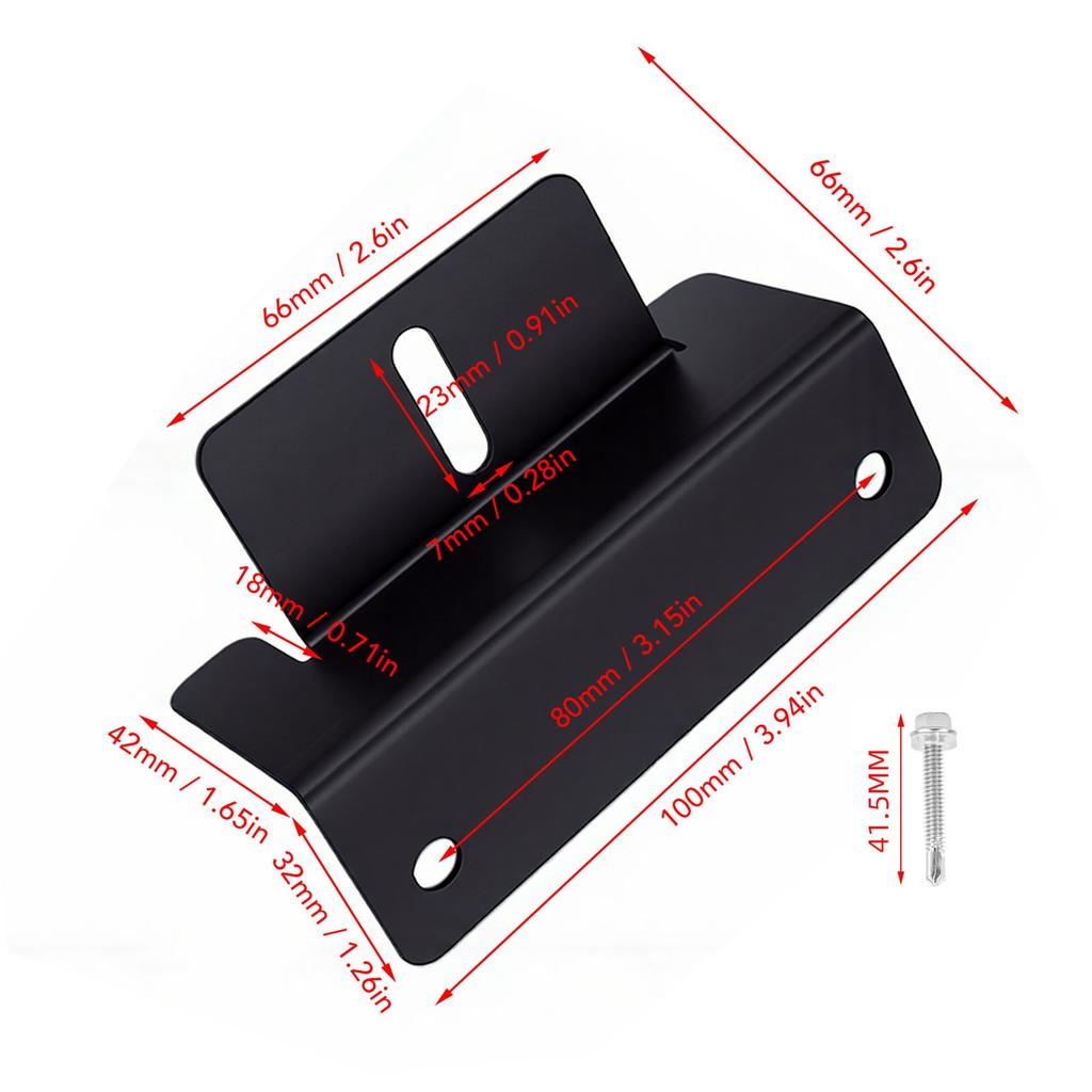 Solar Panel Mounting Z Bracket Kit Anodized Finish Aluminium Alloy Solar Panel Z Bracket Mount Kit for RV Trailer Boat