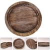 Decorative Wooden Tray Small Tray Round Wood Tray Multi-purpose Farmhouse Kitchen Countertop Home Decor Candle Holder CTP002