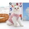 Fashion Solid Color Striped Cat Sterilization Clothes for All Seasons Small and Medium Dog Clothes Postoperative Cat Supplies