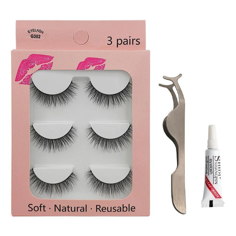 Lashie - Set of 3 Pairs: Volume Crisscross False Eyelashes