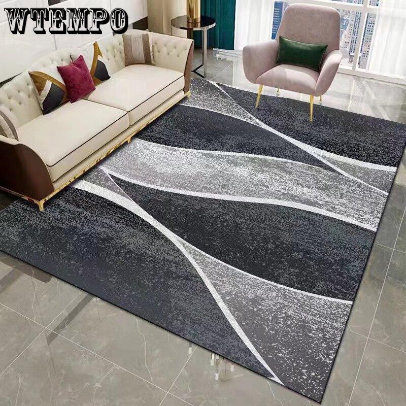 Modern Minimalist Checkered Square Living Room Carpet Sofa Coffee Table Pad Printed Carpet