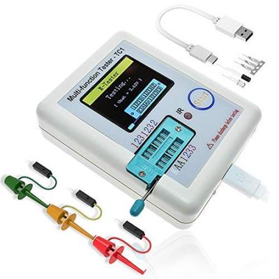 Aideepen Transistortester Multimeter mit farbiger TFT-Hintergrundbeleuchtung für und Automatische Erkennung und Abschaltung LCR-TC1 1,8-Zoll-Display, Multifunktion