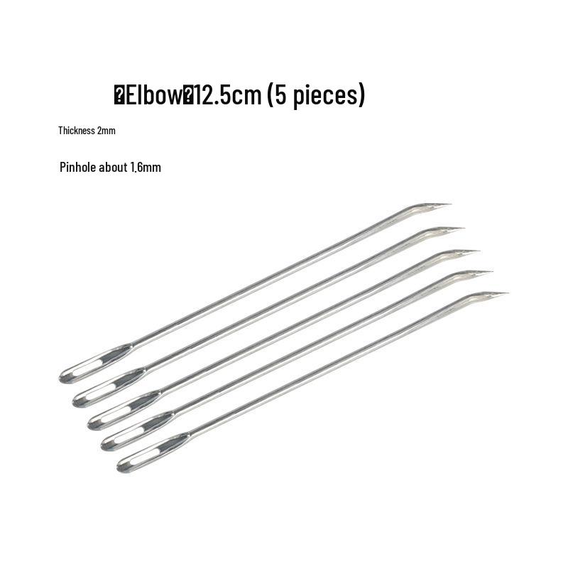 Large Burlap Knitting Bag with Thickened Needle and Snakeskin Pattern