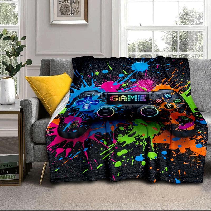 Gaming Neon Future Blanket Flannel Blanket Throw Blanket Sofa Cover Blanket Soft Premium Blanket Picnic Blanket Tv Blanket Gifts