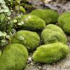 12 szt. Symulacja Kamień Mchu Sztuczny Mech Skały Kula Sztuczna Zielona Roślina do Dekoracji Domu Ogrodu Doniczki Kreatywne Rękodzieło