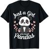 T-shirt Juste Une Fille Qui Aime les Pandas