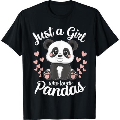 Nur ein Mädchen, das Pandas liebt T-Shirt