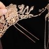 Golden Hair Accessories Zinc Zinc Alloy Bride Coronet Vintage Bridal Headwear  Wedding Photos