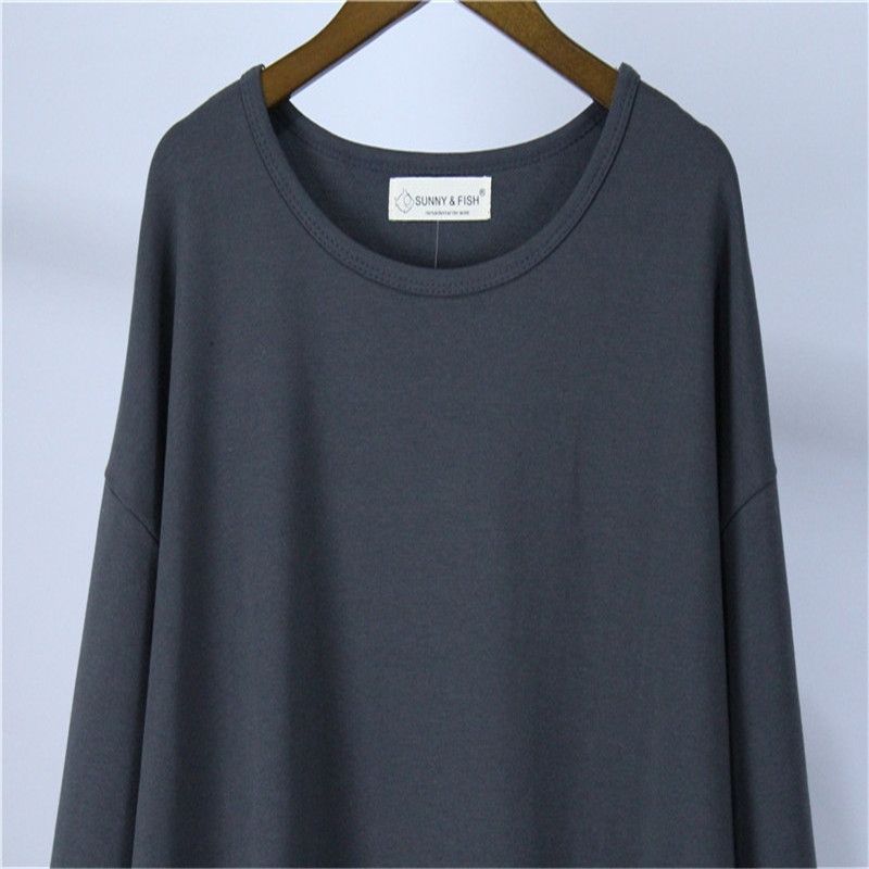 Sweatshirt for Women Oversize Thickened Loose Round Neck Solid Color Casual Pullover Long Sleeve Top Sweatshirt