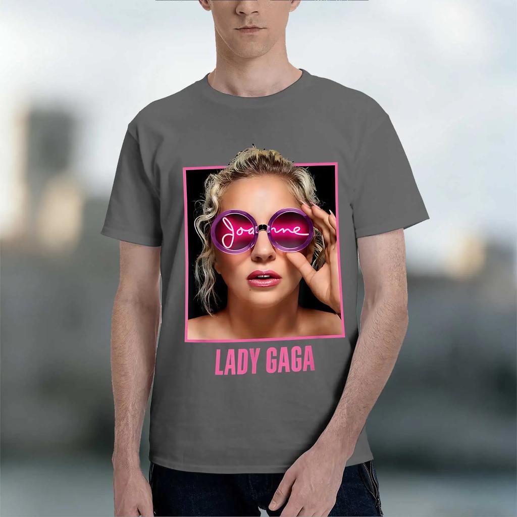 Lady Gaga Joanne World Tour 2026 New Fashion Heavyweight Hot Selling Retro Printed Pattern Fun Round Neck Tshirt For Daily Comf