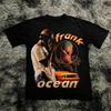 Rapper Frank Retro Grafik T-Shirt Herren Hip Hop Ocean Album Kleidung T-Shirts Y2k Unisex Blond Fashion Übergroßes Baumwoll-T-Shirt