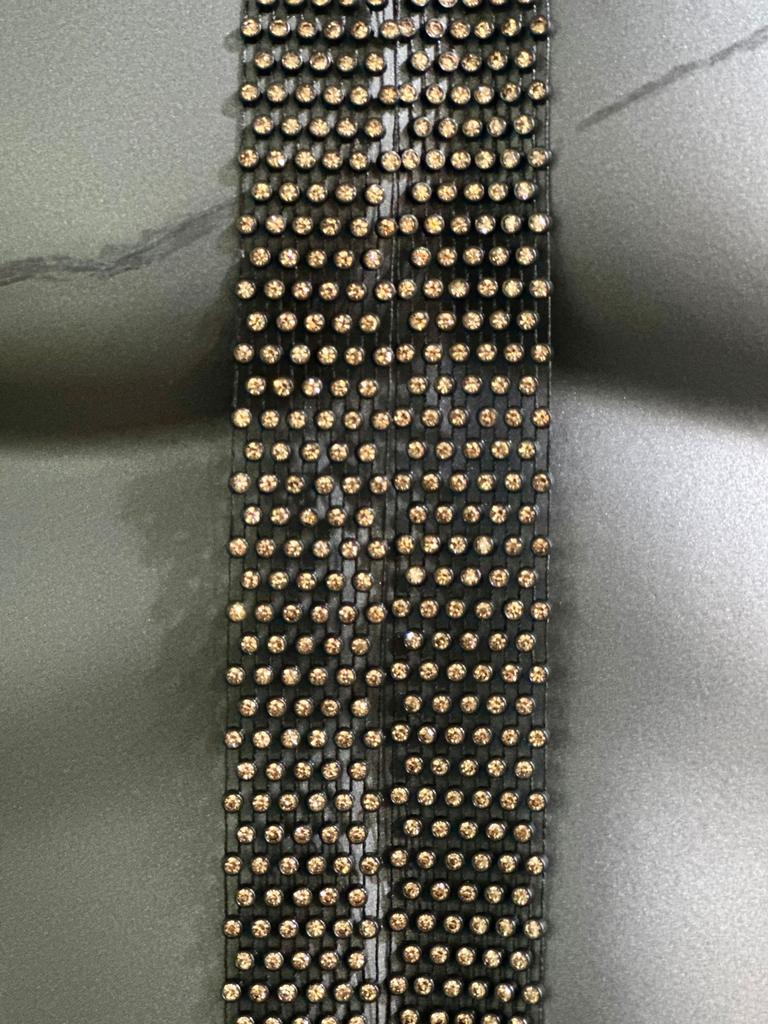 Personality Rhinestone Mesh Trendy Tie Diamond Arrow Bamboo Chain Polyester Thread Unisex Accessories Sequins Made In China